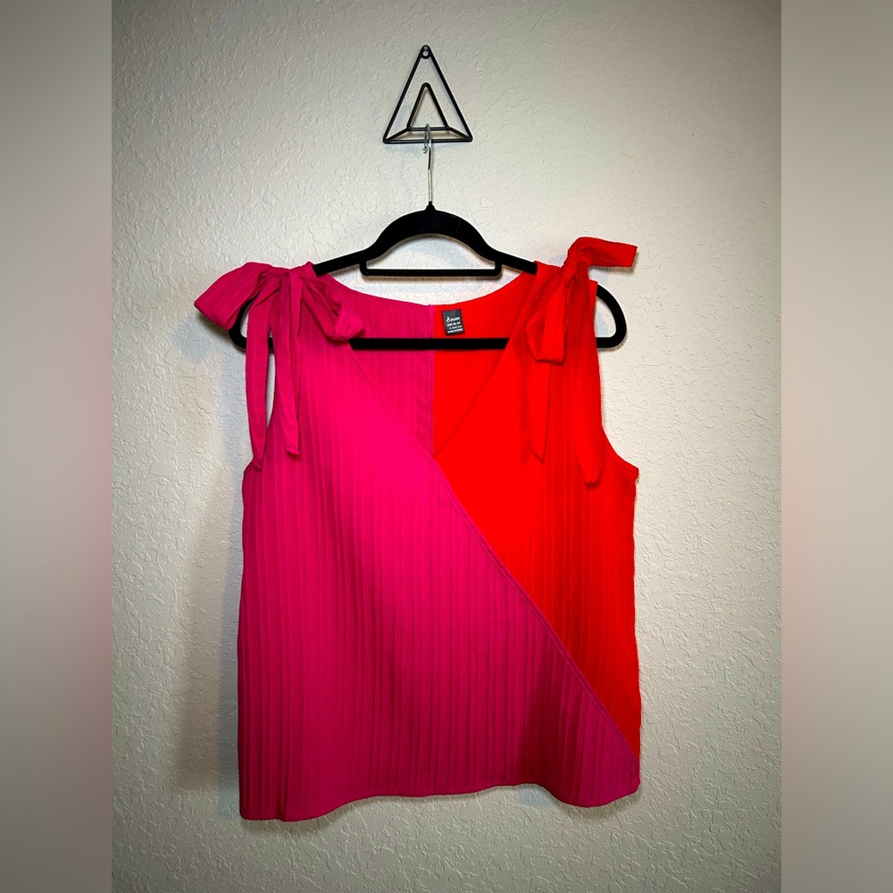 Pink and red tank